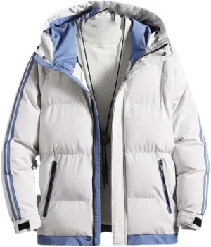 Winter Parkas Men Cotton Jackets Loose Windbreaker Hooded Padded Coats For Couple