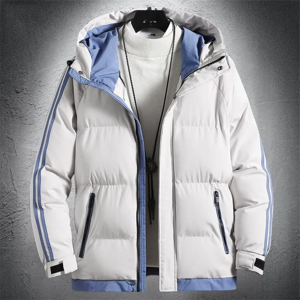 Winter Parkas Men Cotton Jackets Loose Windbreaker Hooded Padded Coats For Couple