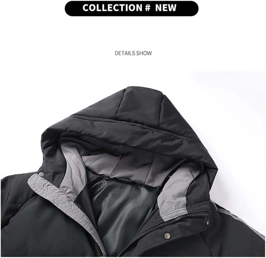 Winter Parkas Men Cotton Jackets Loose Windbreaker Hooded Padded Coats For Couple