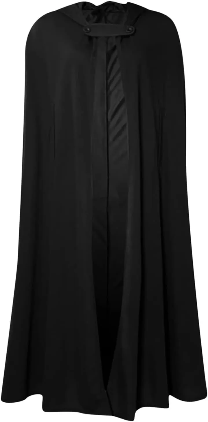 Women Hooded Wool Blend Maxi Long Cape Poncho Maxi Cloak Coat Fall Winter Trench Coat Robe Gothic Plus Size Clothes