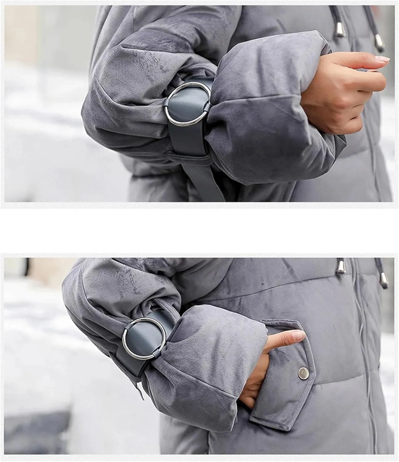 Women Winter Jacket Down Cotton Padded Coat Hooded Loose Clothes Korean Parkas
