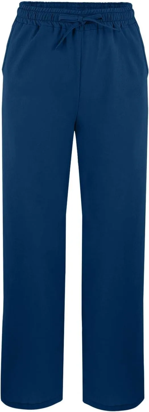 Womens Capris Casual High Waist Drawstring Split Hem Linen Pants 2025 Summer Plus Size Cropped Trousers