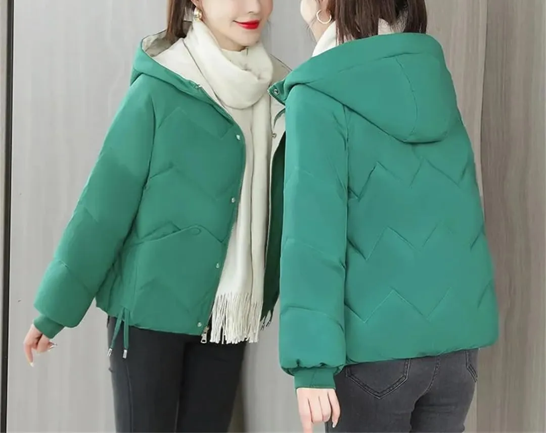 Women's Cotton Coat Thickened Padded Jacket Winter Warm Comfort Women's Puffer Parkas