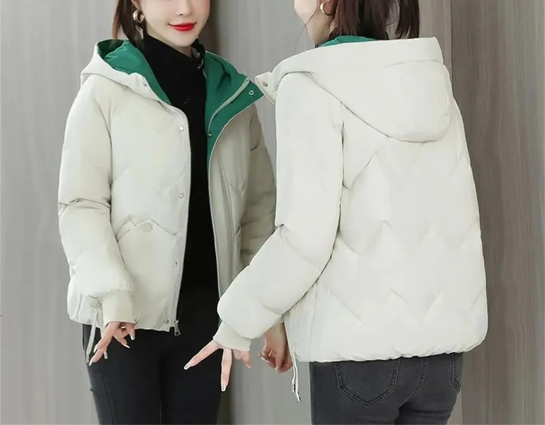 Women's Cotton Coat Thickened Padded Jacket Winter Warm Comfort Women's Puffer Parkas