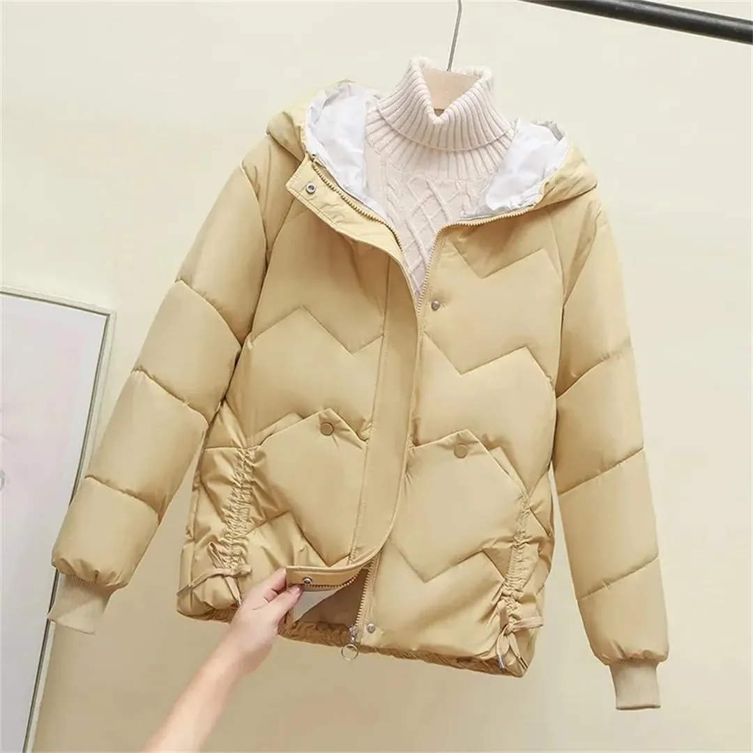 Women's Cotton Coat Thickened Padded Jacket Winter Warm Comfort Women's Puffer Parkas