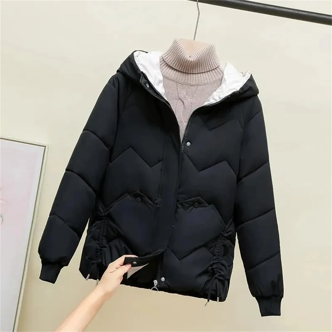 Women's Cotton Coat Thickened Padded Jacket Winter Warm Comfort Women's Puffer Parkas