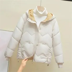 Women's Cotton Coat Thickened Padded Jacket Winter Warm Comfort Women's Puffer Parkas