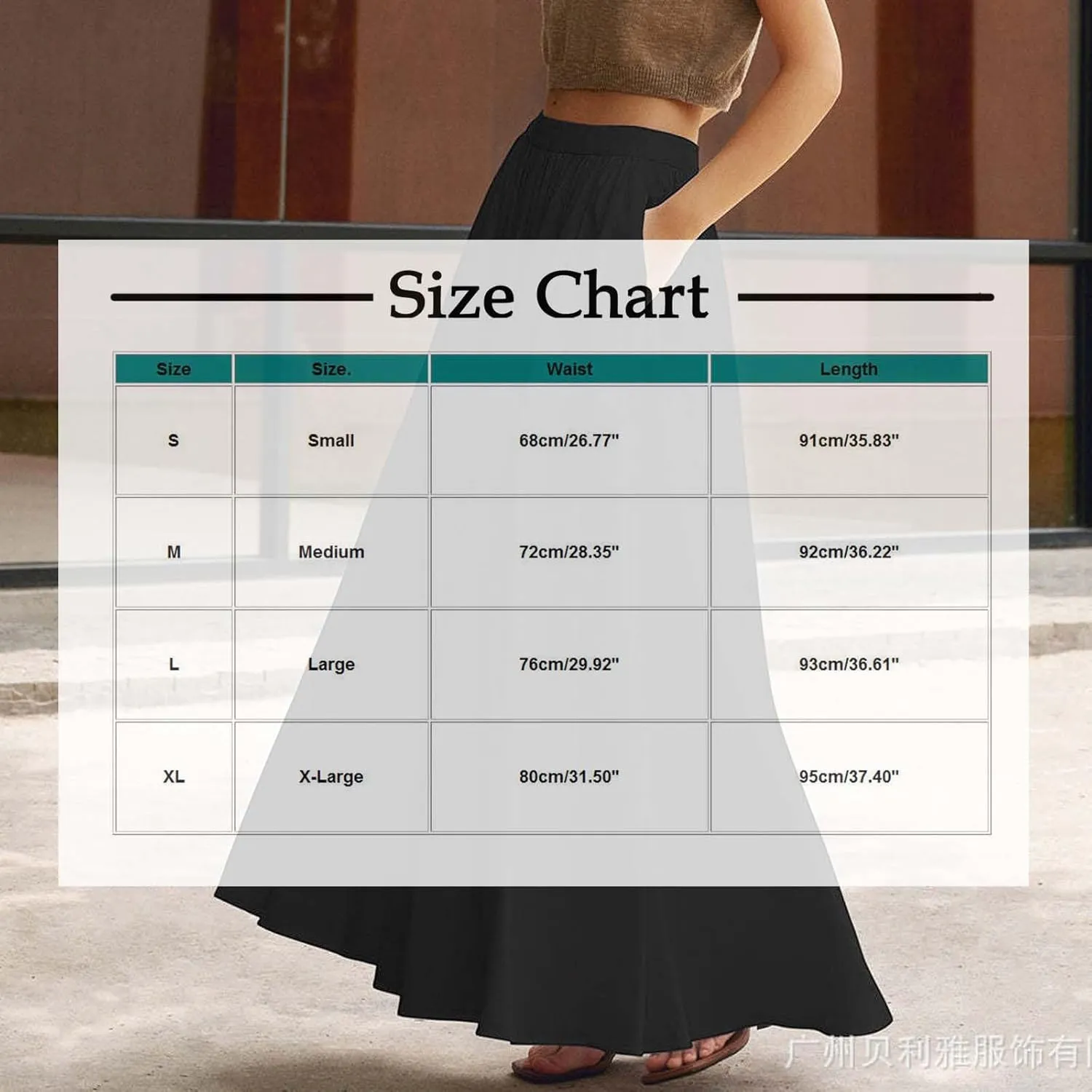 Women's Flowy Maxi Skirt Summer Pleated High Waisted Casual Long Skirts with Pockets Zipper Back Boho Dress