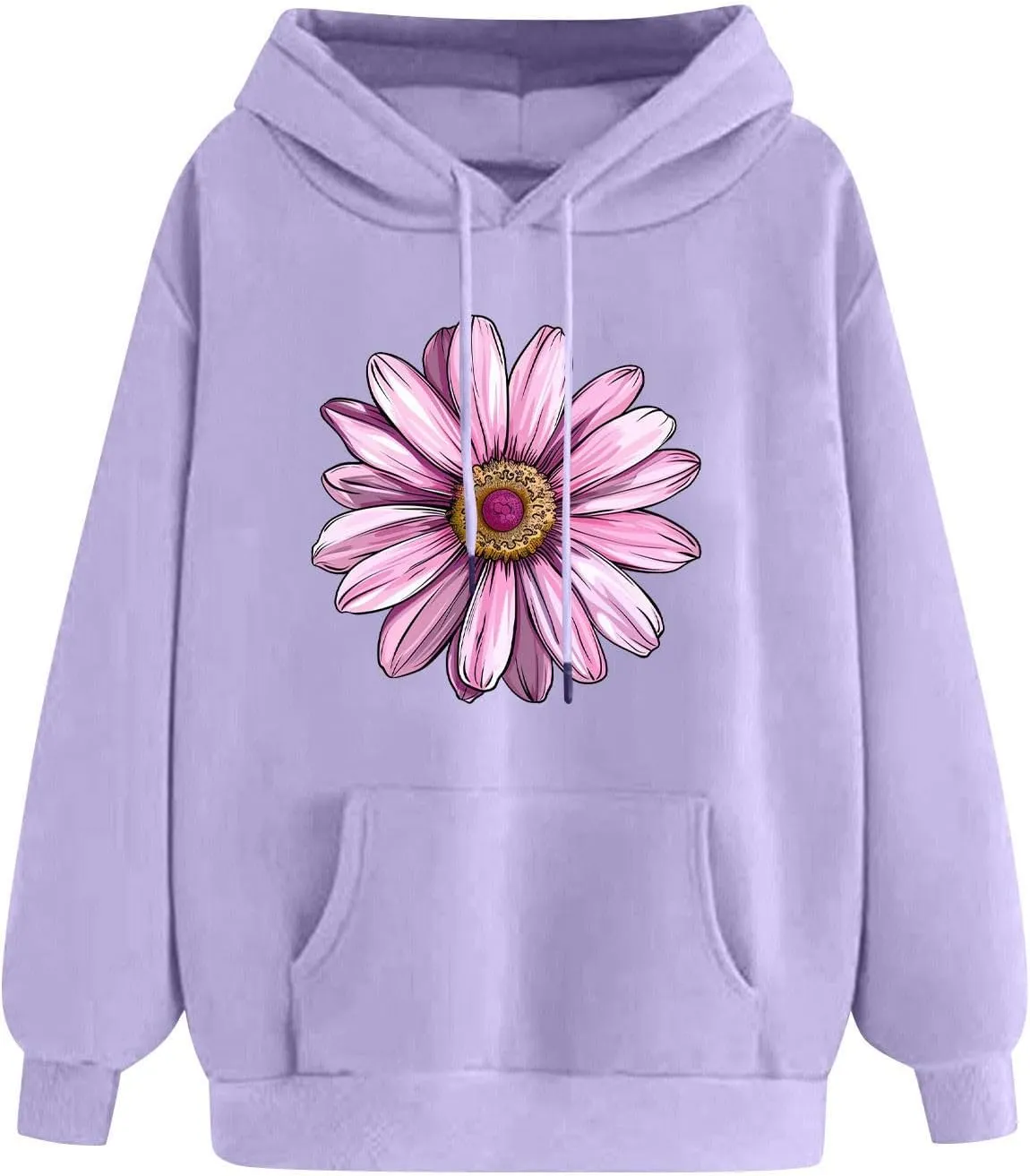 Womens Graphic Hoodies Casual Loose Long Sleeve Oversized Sweatshirts Winter Fashion Outfits 2024 With Pockets