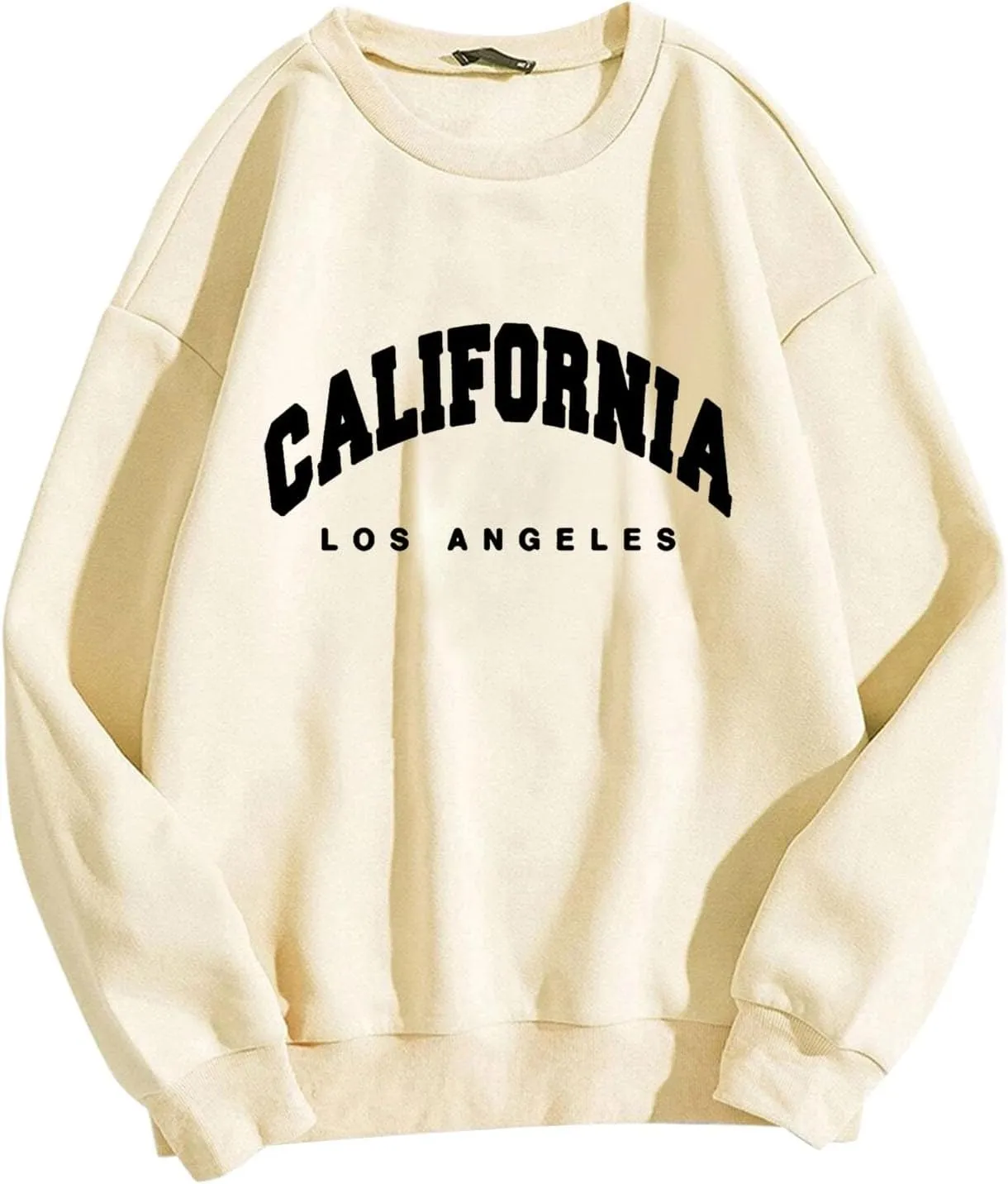 Womens Oversized Crewneck Sweatshirts London Print Crewneck Long Sleeve Pullover Loose Fit Tops Fleece Pullover Fashion 2024