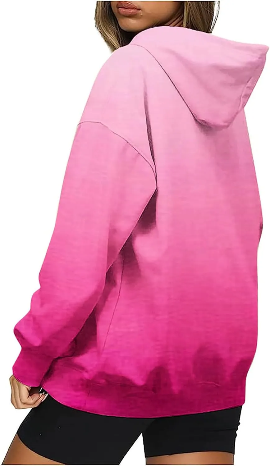 Womens Oversized Hoodies Tie Dye Hooded Sweatshirts Casual Comfy Sweater Pullover With Pockets Fall Winter Outfits