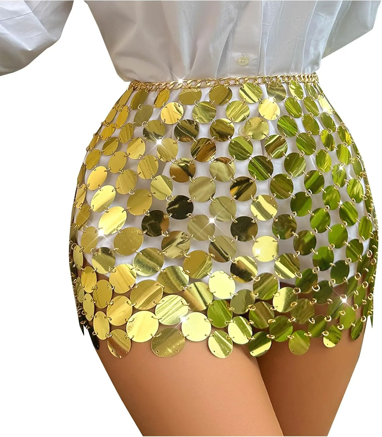 Women's Sequin Mini Skirts Sparkly Party Skirt High Waisted Dance Skorts Sexy 2025 Fashion Parties Skort