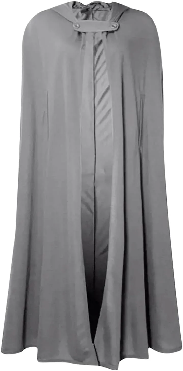 Women's Trench Coat Gothic Long Cloak Autumn And Winter Hoodies Robe Wool Blend Hooded Cape Poncho Maxi Cloak Coat