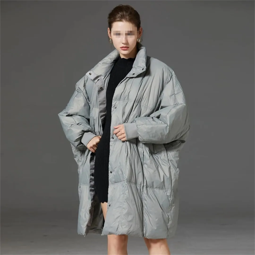 Women's Winter Warm Long Down Jacket Oversized Puffer Coat Waterproof Parkas