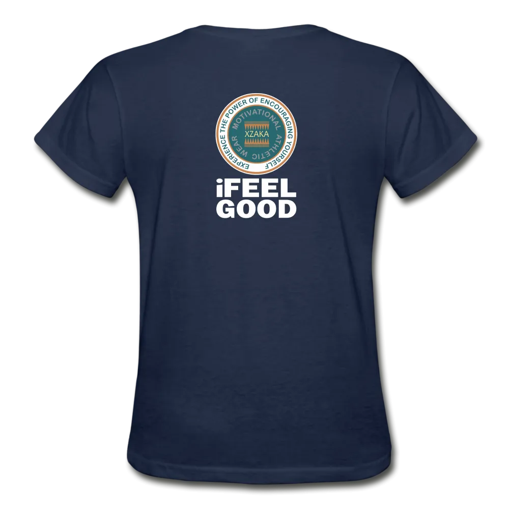 XZAKA - Women "I Feel Good" Workout T-Shirt - W3523