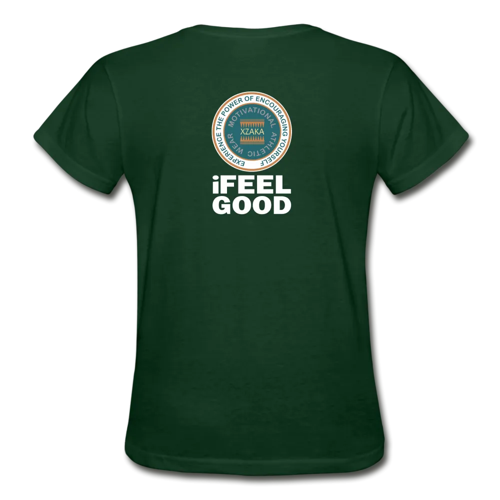 XZAKA - Women "I Feel Good" Workout T-Shirt - W3523