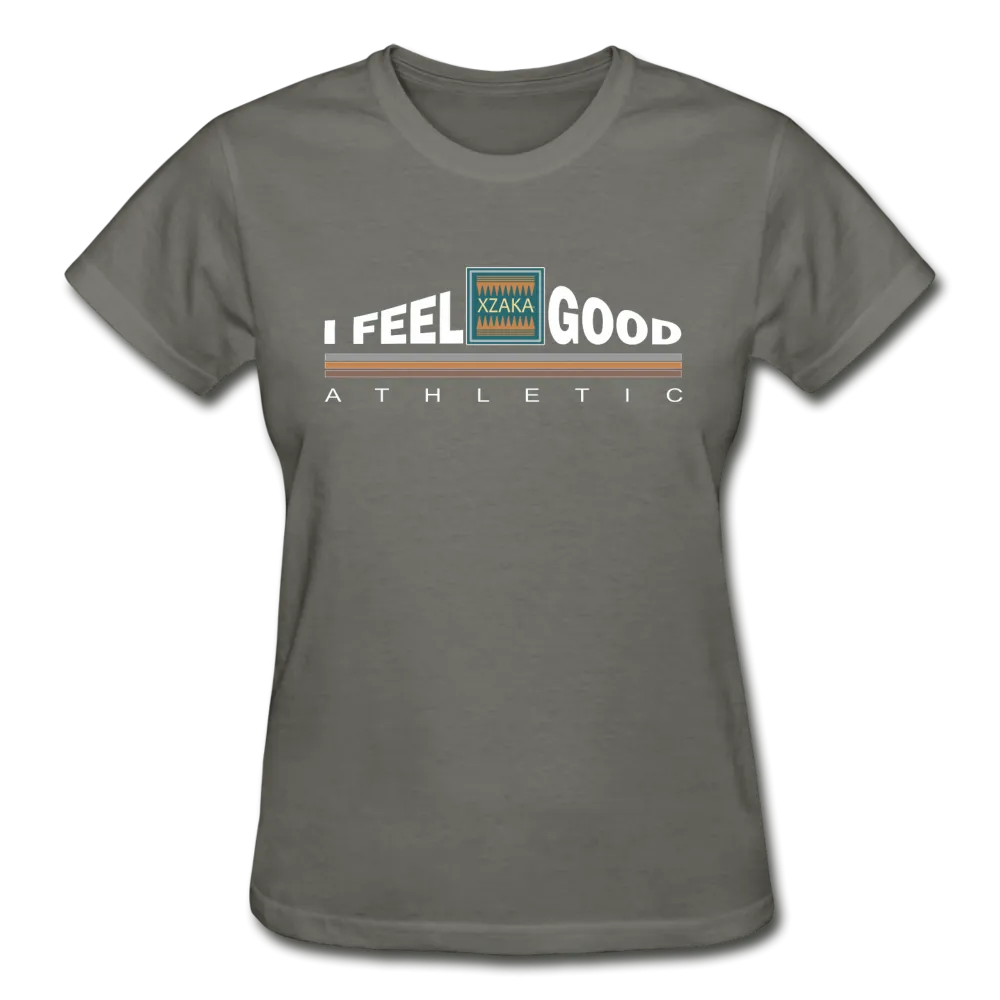 XZAKA - Women "I Feel Good" Workout T-Shirt - W3523