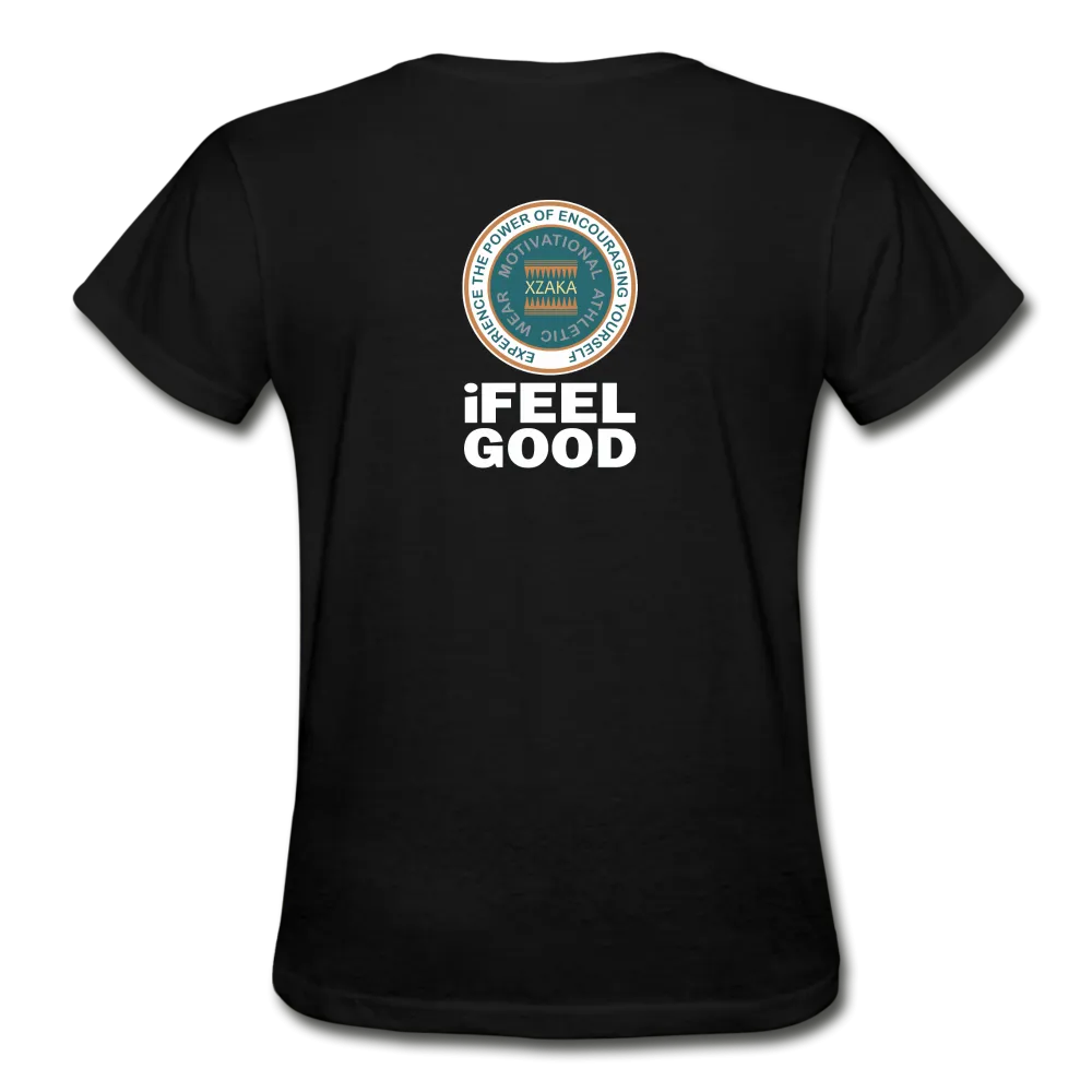 XZAKA - Women "I Feel Good" Workout T-Shirt - W3523