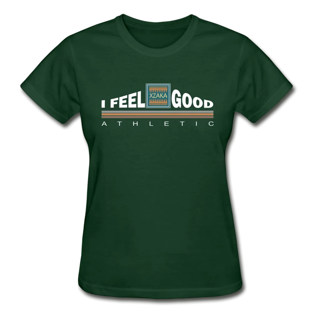 XZAKA - Women "I Feel Good" Workout T-Shirt - W3523