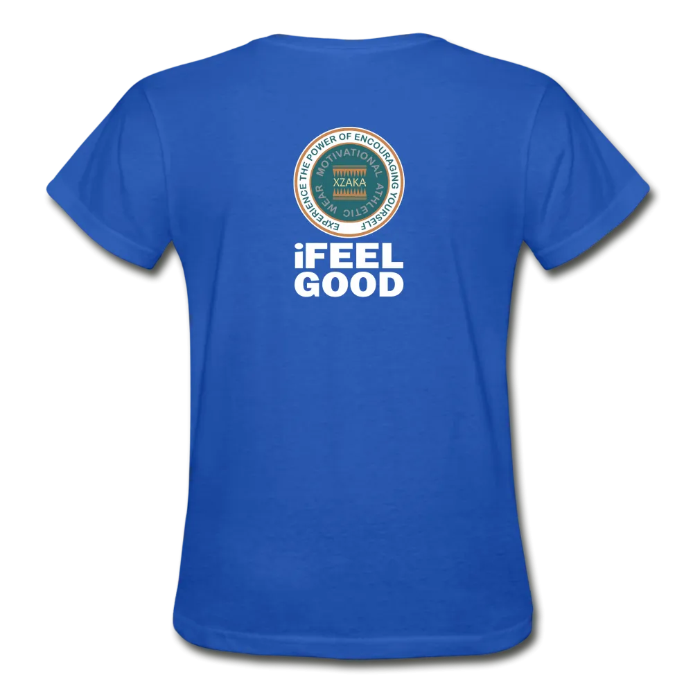 XZAKA - Women "I Feel Good" Workout T-Shirt - W3523