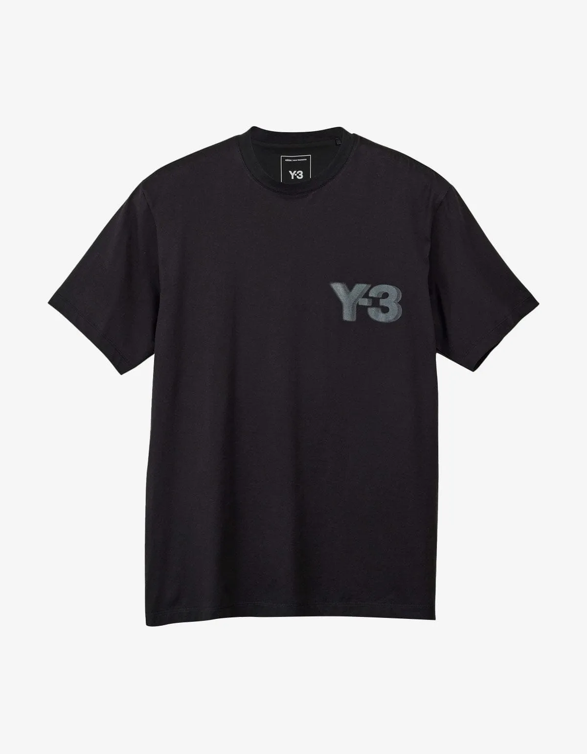 Y-3 Black Logo Short Sleeve T-Shirt