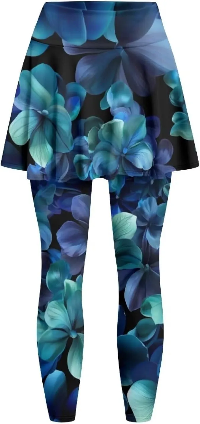 YEXIATODO Skirted Leggings for Women Control The Belly High Waisted Flowy Pleated Golf Skorts Skirts XS-3XL