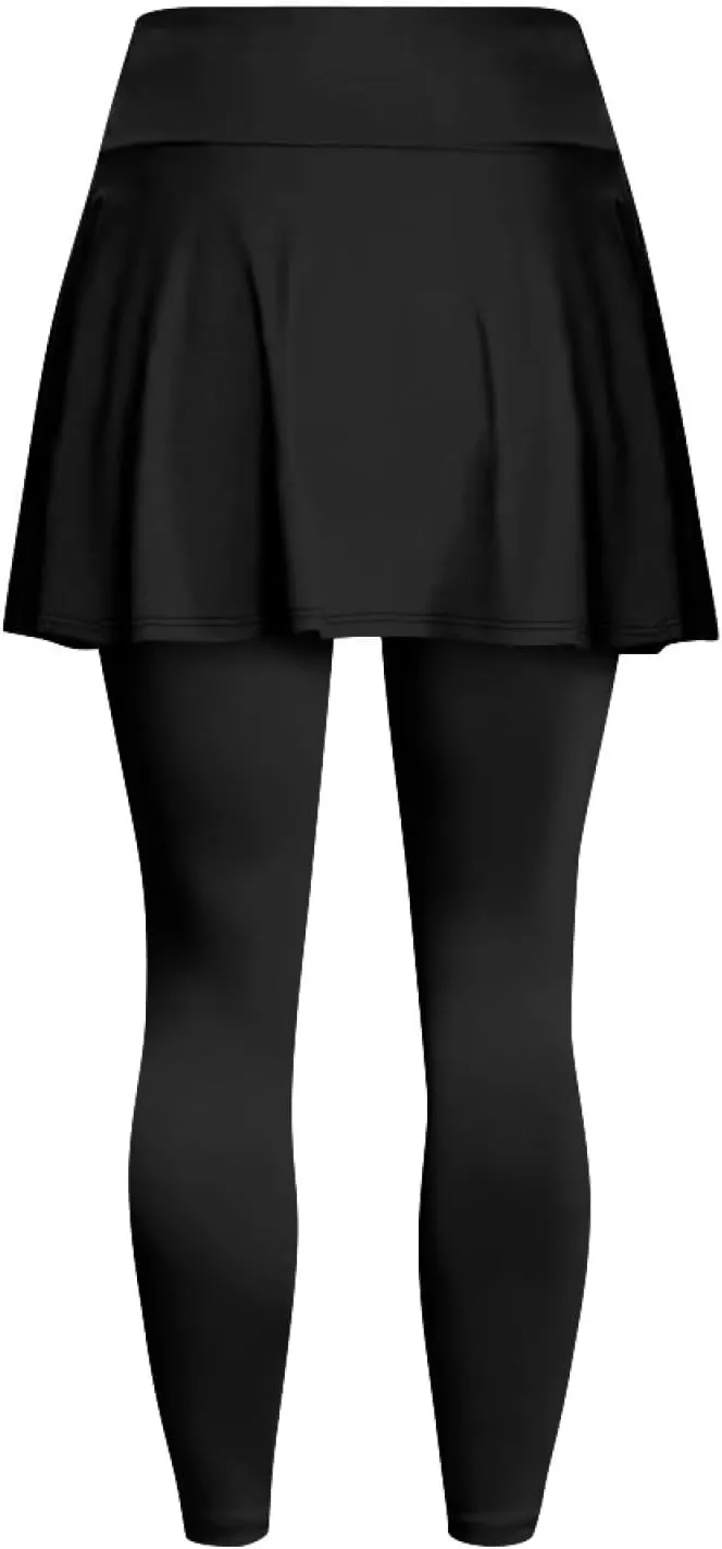 YEXIATODO Skirted Leggings for Women High Waisted Flowy Pleated Golf Skorts Skirts Control The Belly XS-3XL
