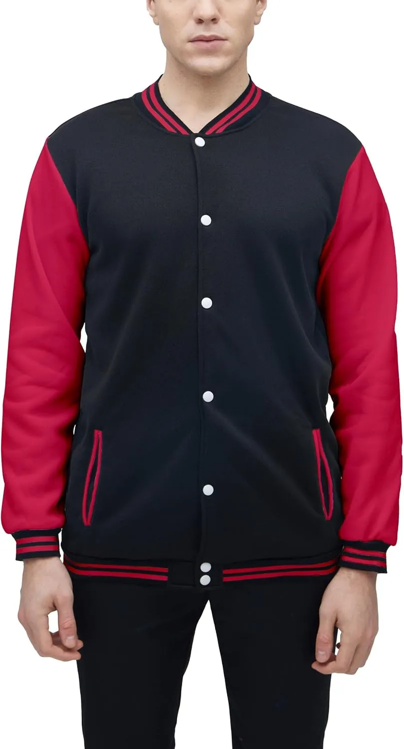 Yuji Itadori Mens Varsity Jacket Baseball Letterman Bomber Jacket Fleece Long Sleeve Coat Casual Clothing XXS-3XL