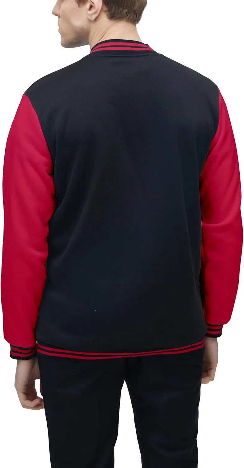 Yuji Itadori Mens Varsity Jacket Baseball Letterman Bomber Jacket Fleece Long Sleeve Coat Casual Clothing XXS-3XL