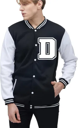 Yuji Itadori Mens Varsity Jacket Baseball Letterman Bomber Jacket Fleece Long Sleeve Coat Casual Clothing XXS-3XL