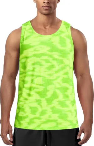 Zengjo Mens Tank Tops Workout Sleeveless Shirts Quick Dry Running Gym Mesh Muscle Tanks