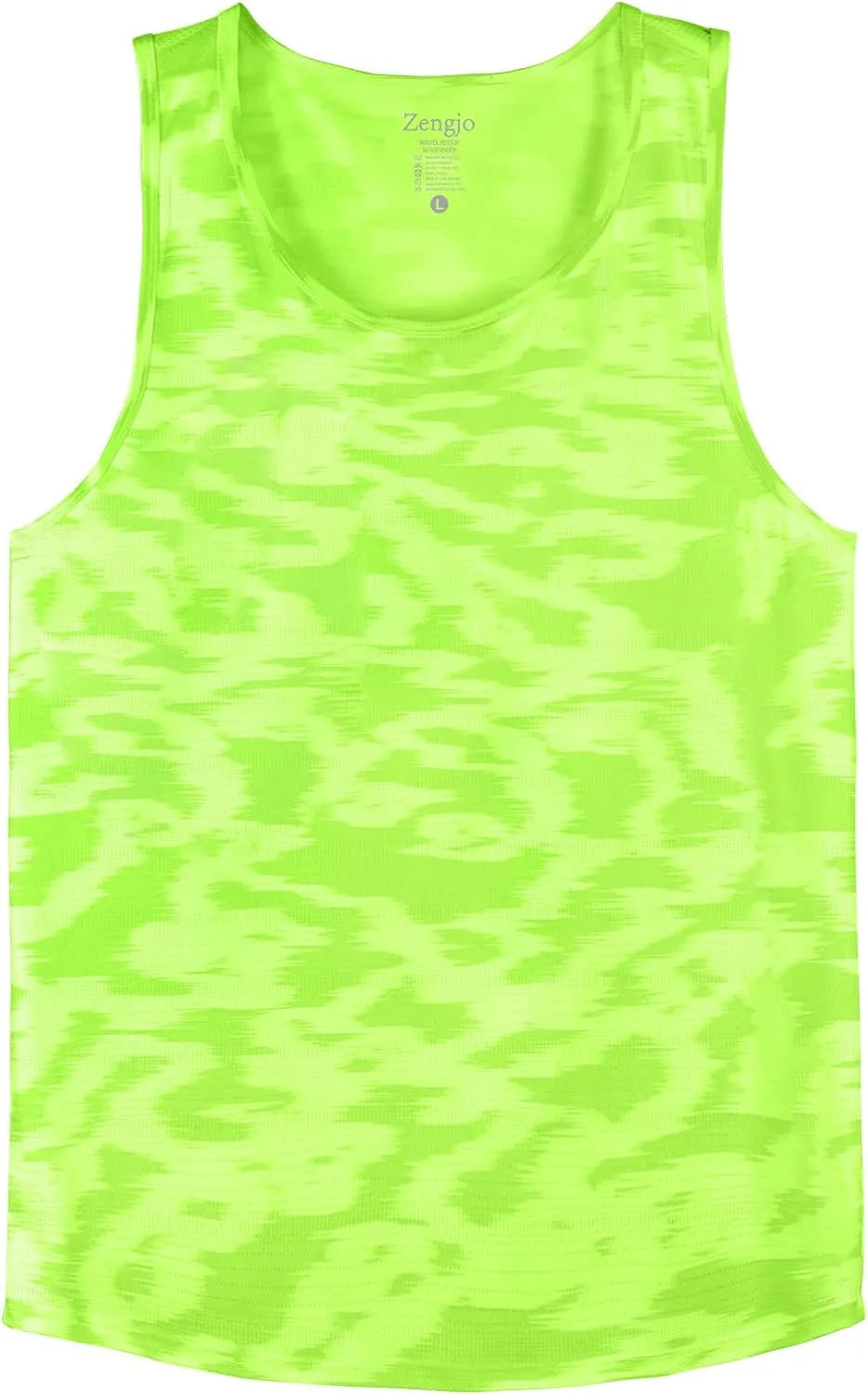 Zengjo Mens Tank Tops Workout Sleeveless Shirts Quick Dry Running Gym Mesh Muscle Tanks