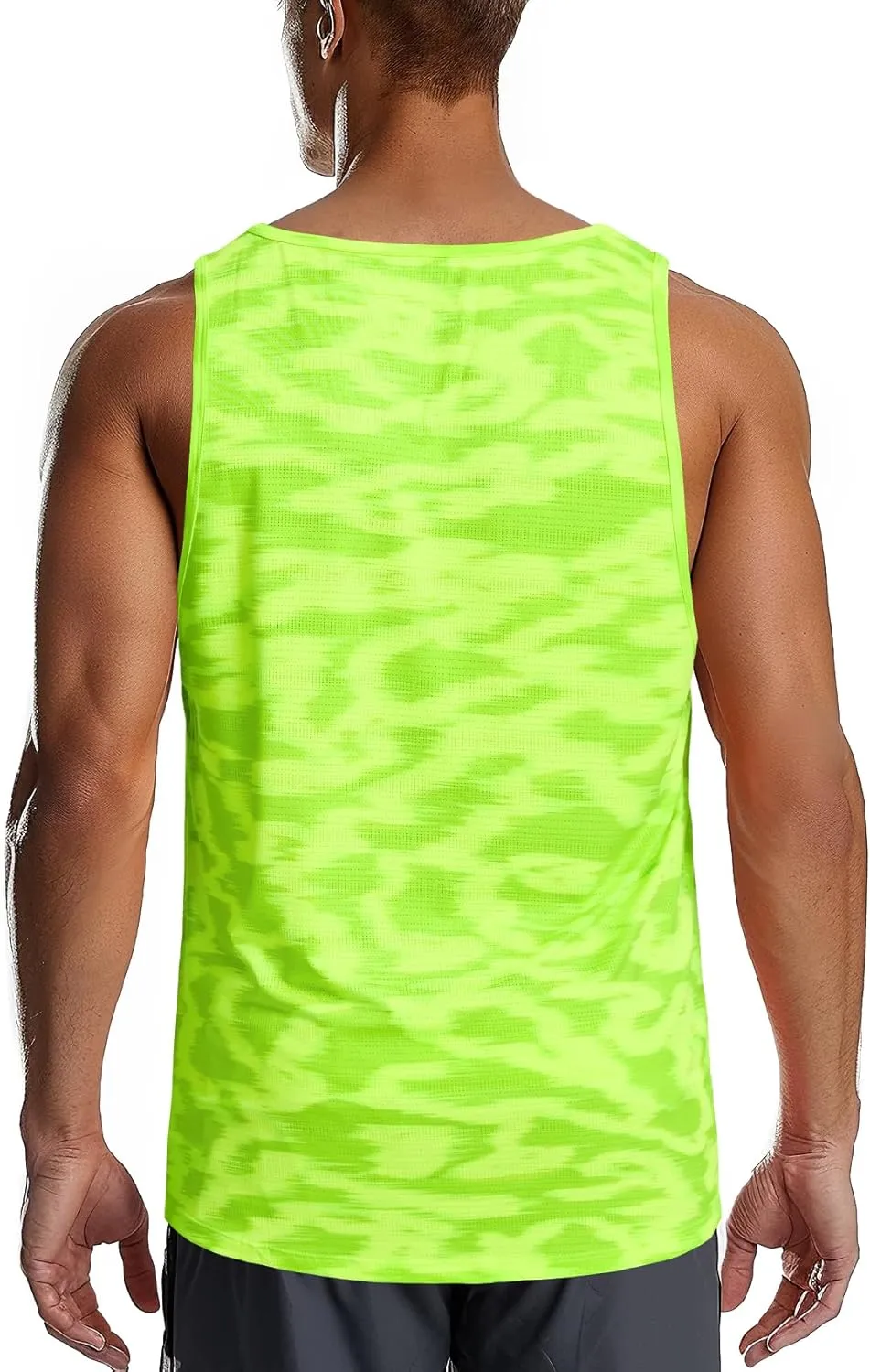 Zengjo Mens Tank Tops Workout Sleeveless Shirts Quick Dry Running Gym Mesh Muscle Tanks