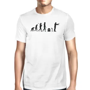 Zombie Evolution Mens White Shirt